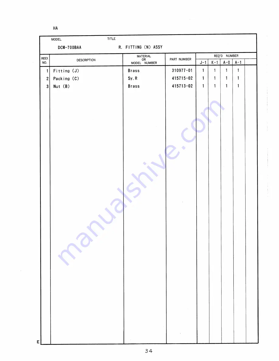 Hoshizaki DCM-700BAA Скачать руководство пользователя страница 43