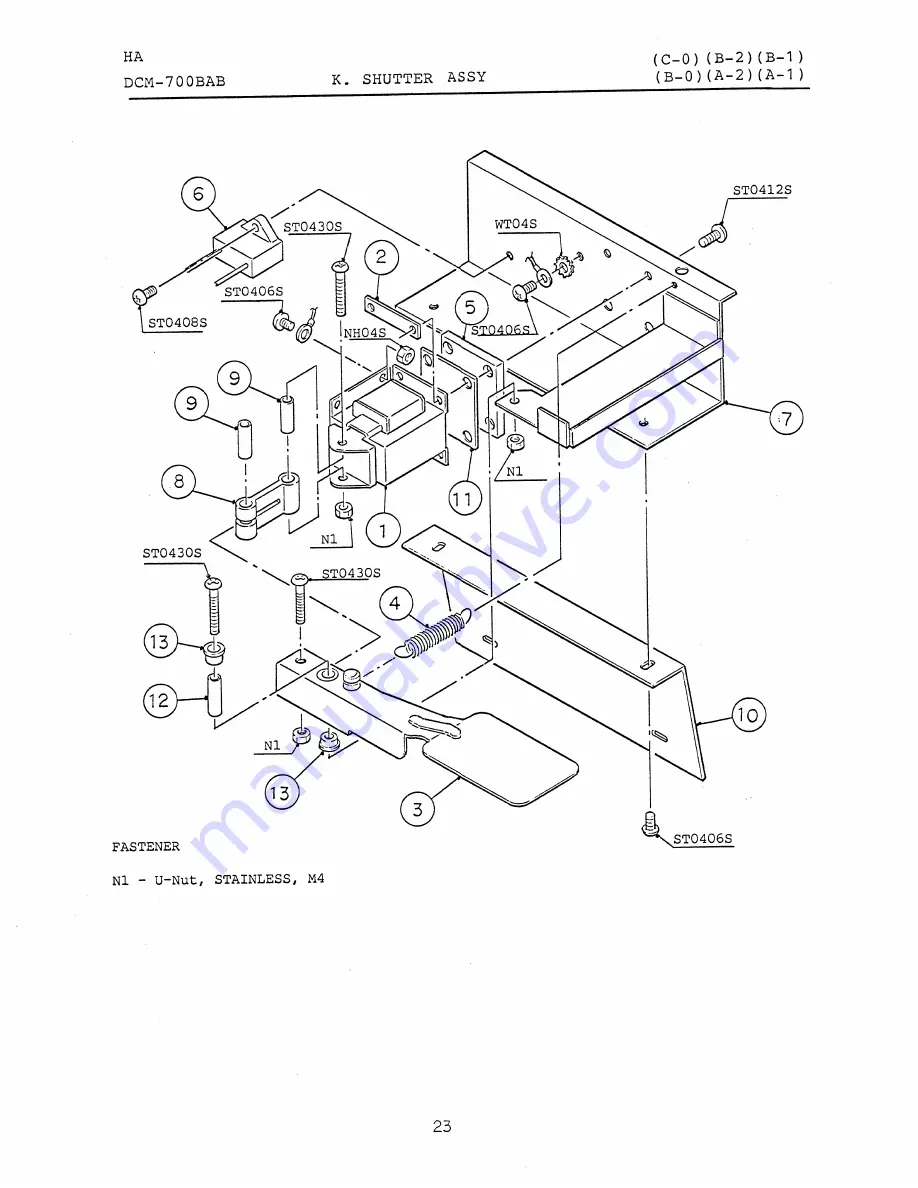 Hoshizaki DCM-700BAB Скачать руководство пользователя страница 41