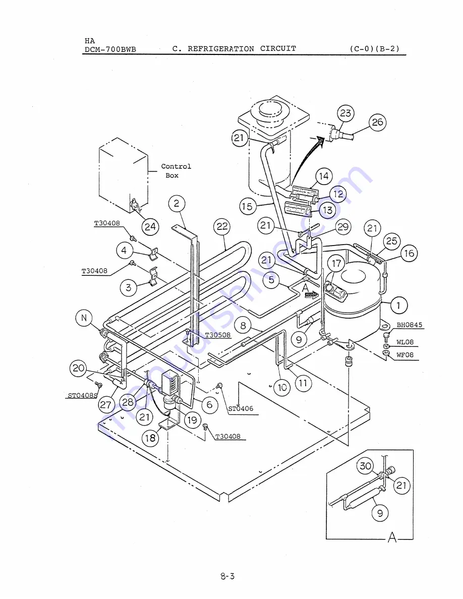 Hoshizaki DCM-700BWB Parts List Download Page 18