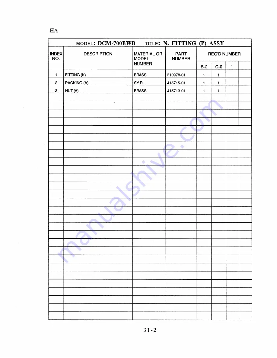 Hoshizaki DCM-700BWB Скачать руководство пользователя страница 54