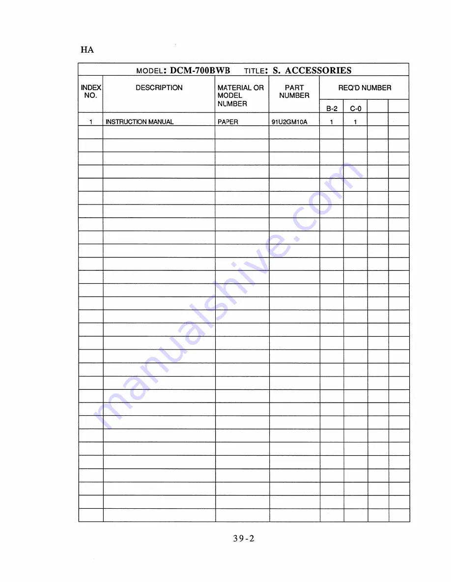 Hoshizaki DCM-700BWB Скачать руководство пользователя страница 66