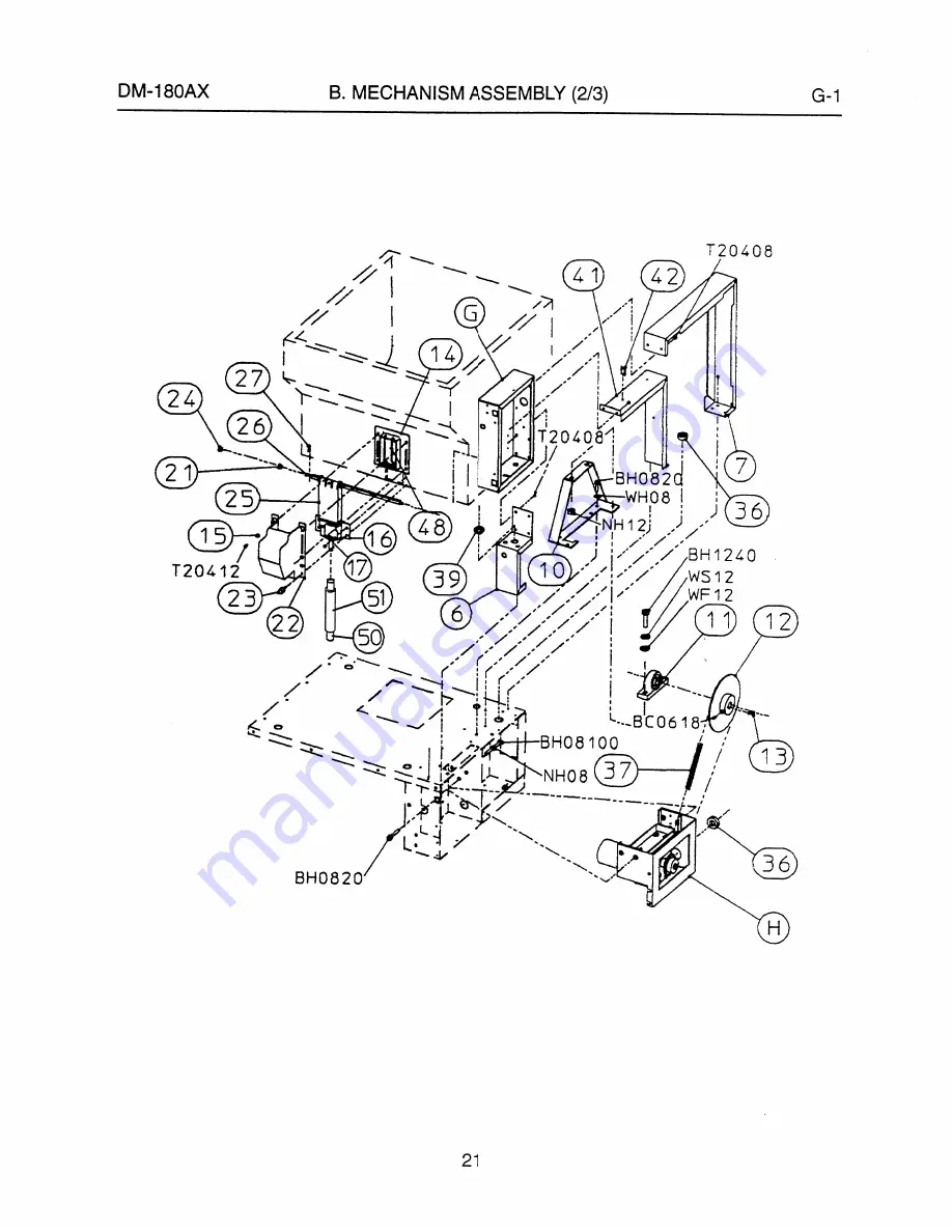 Hoshizaki DM-180A Parts List Download Page 25