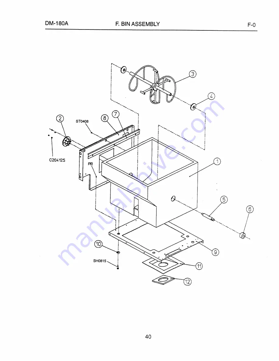 Hoshizaki DM-180A Parts List Download Page 44