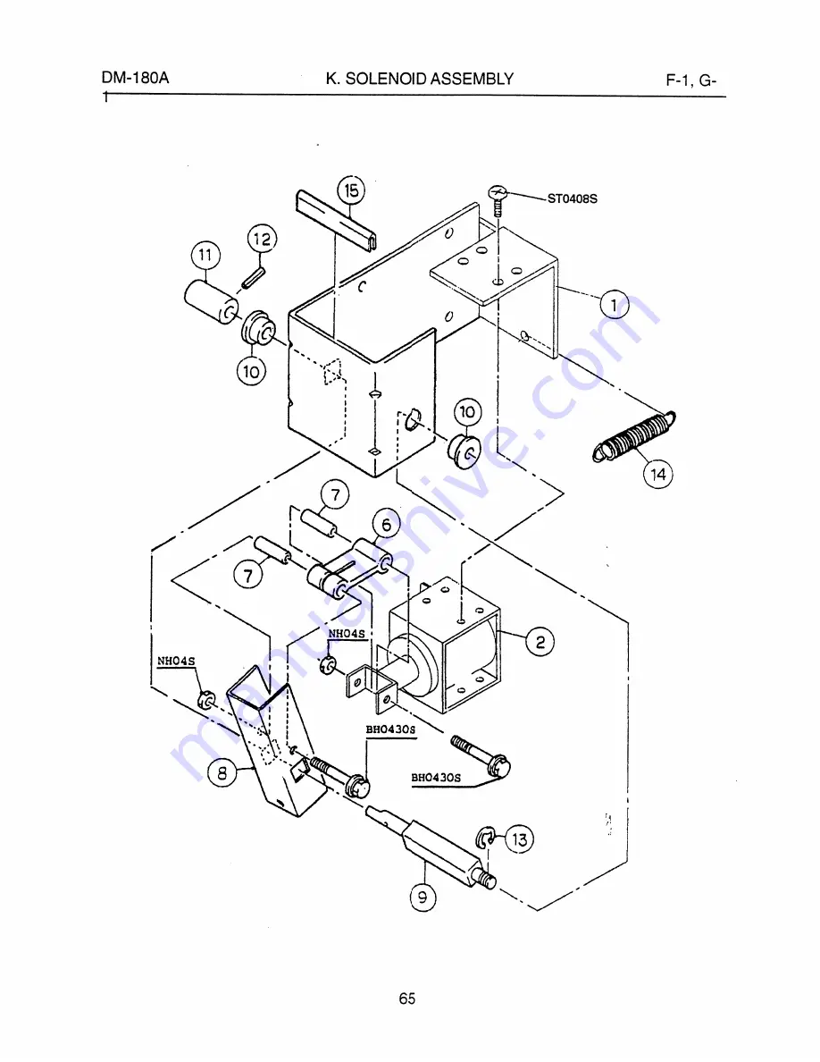 Hoshizaki DM-180A Parts List Download Page 69