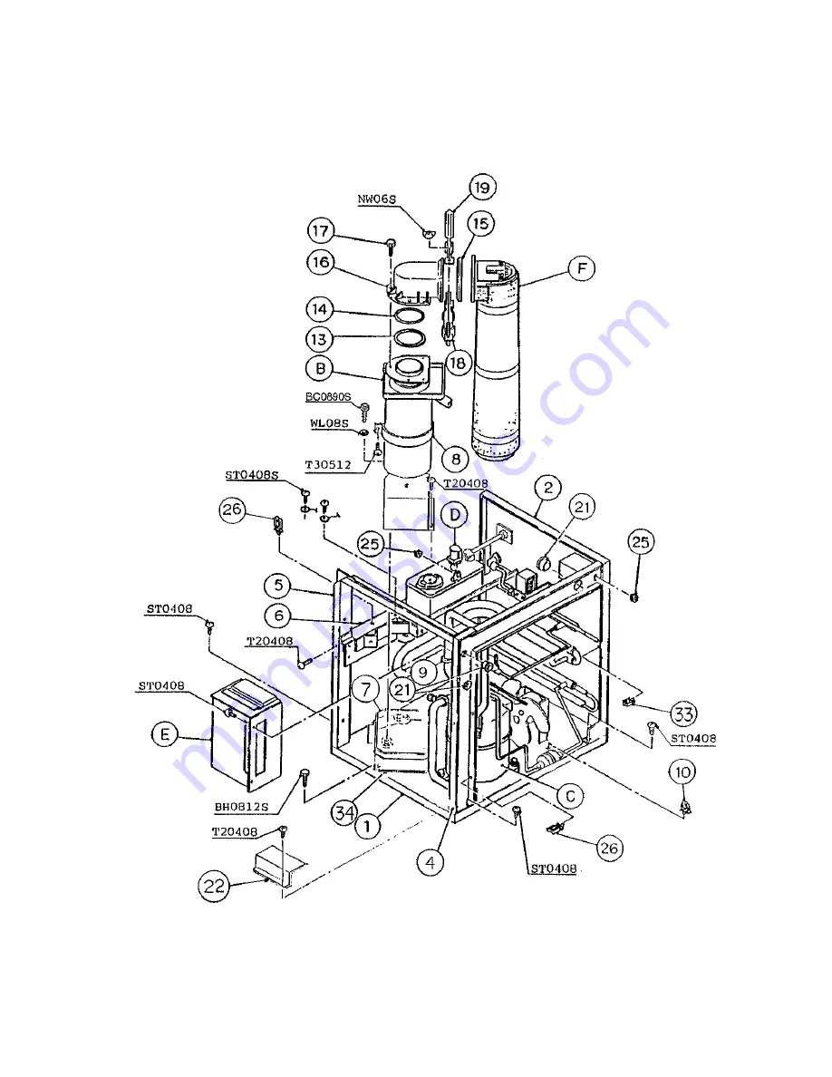 Hoshizaki F-1000MAE Parts List Download Page 21