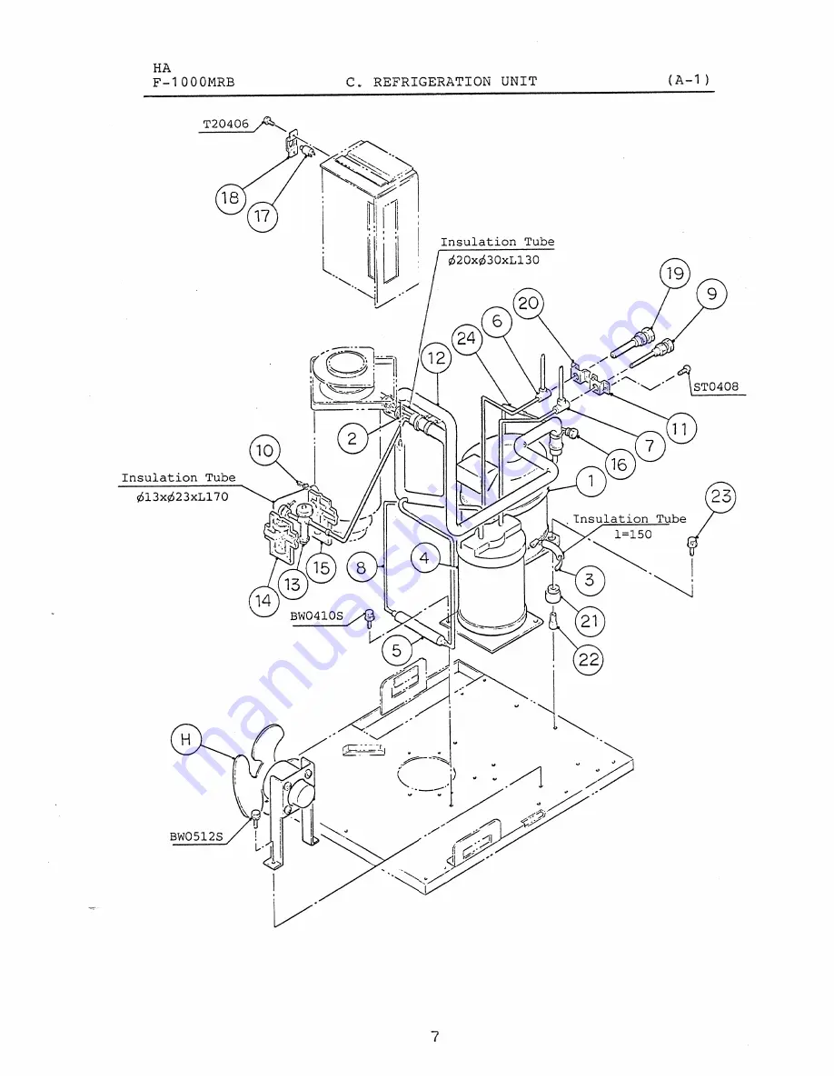 Hoshizaki F-1000MRB Parts List Download Page 12