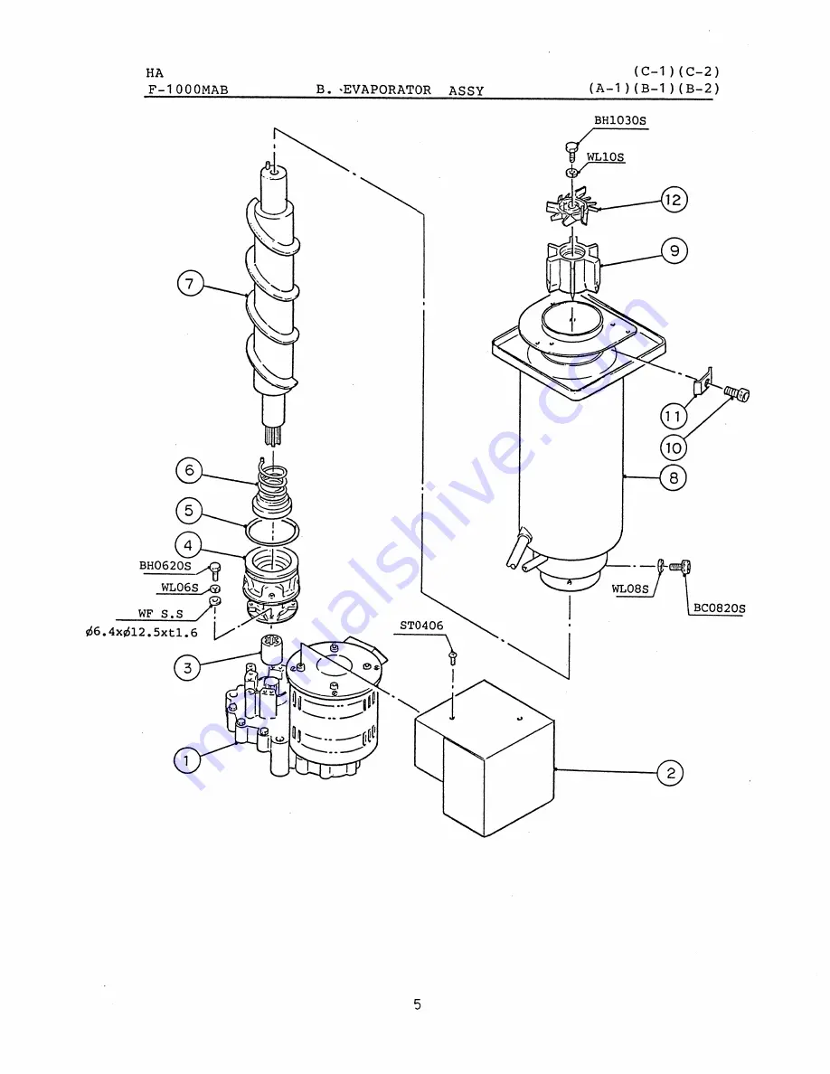 Hoshizaki F-1000MRB Parts List Download Page 38