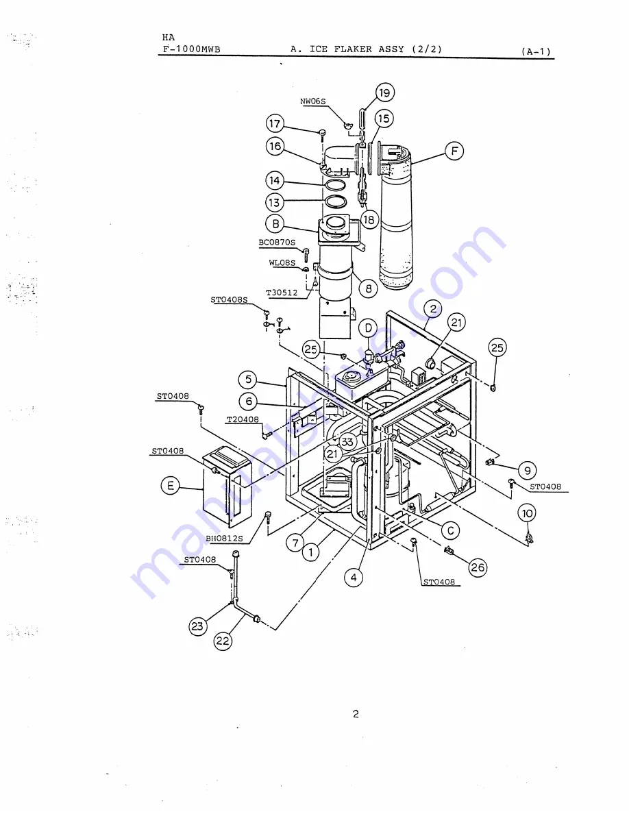 Hoshizaki F-1000MRB Скачать руководство пользователя страница 60