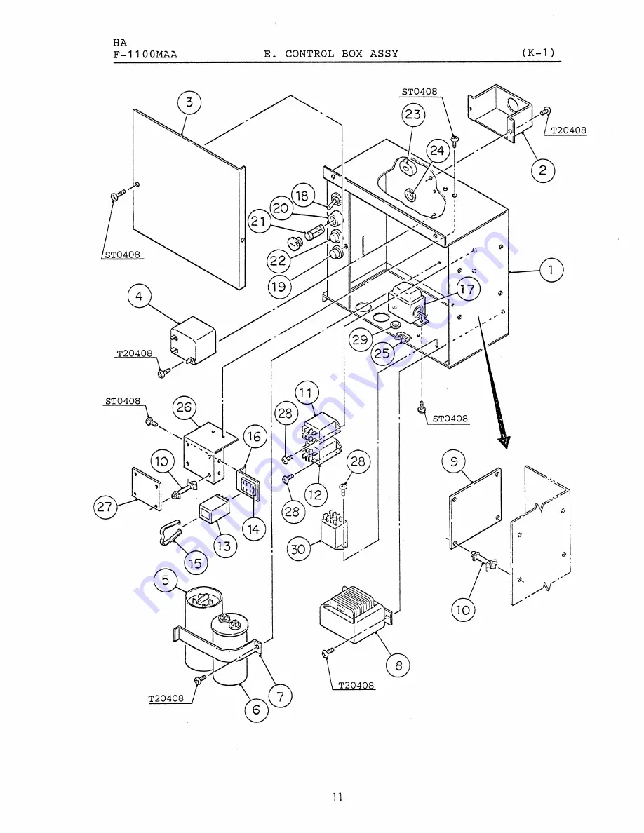 Hoshizaki F-1100MAA Parts List Download Page 24