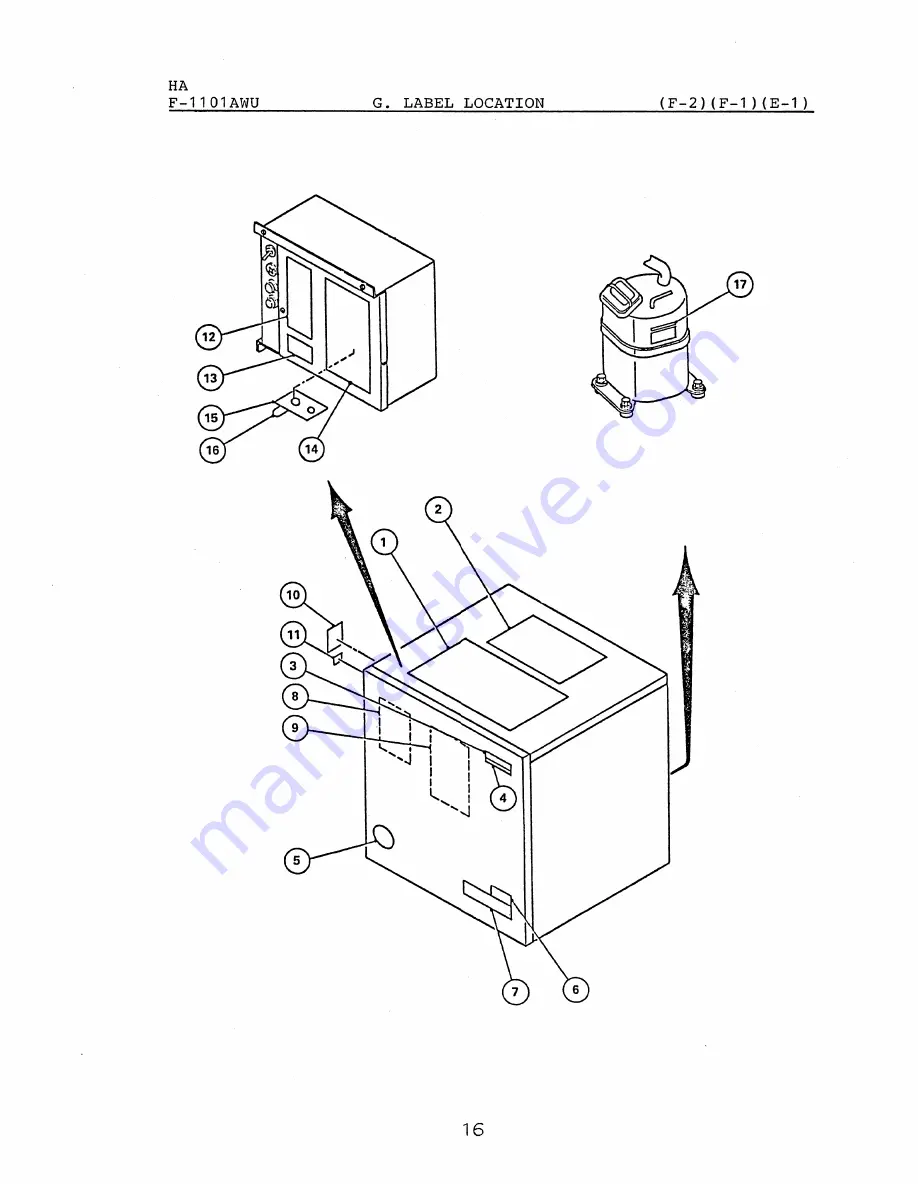 Hoshizaki F-1101AWU Parts List Download Page 34