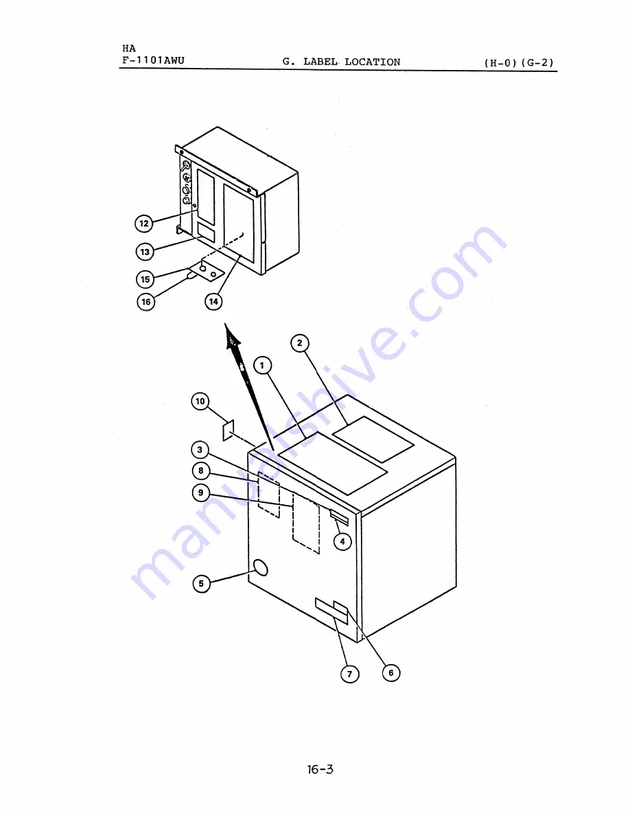 Hoshizaki F-1101AWU Parts List Download Page 36