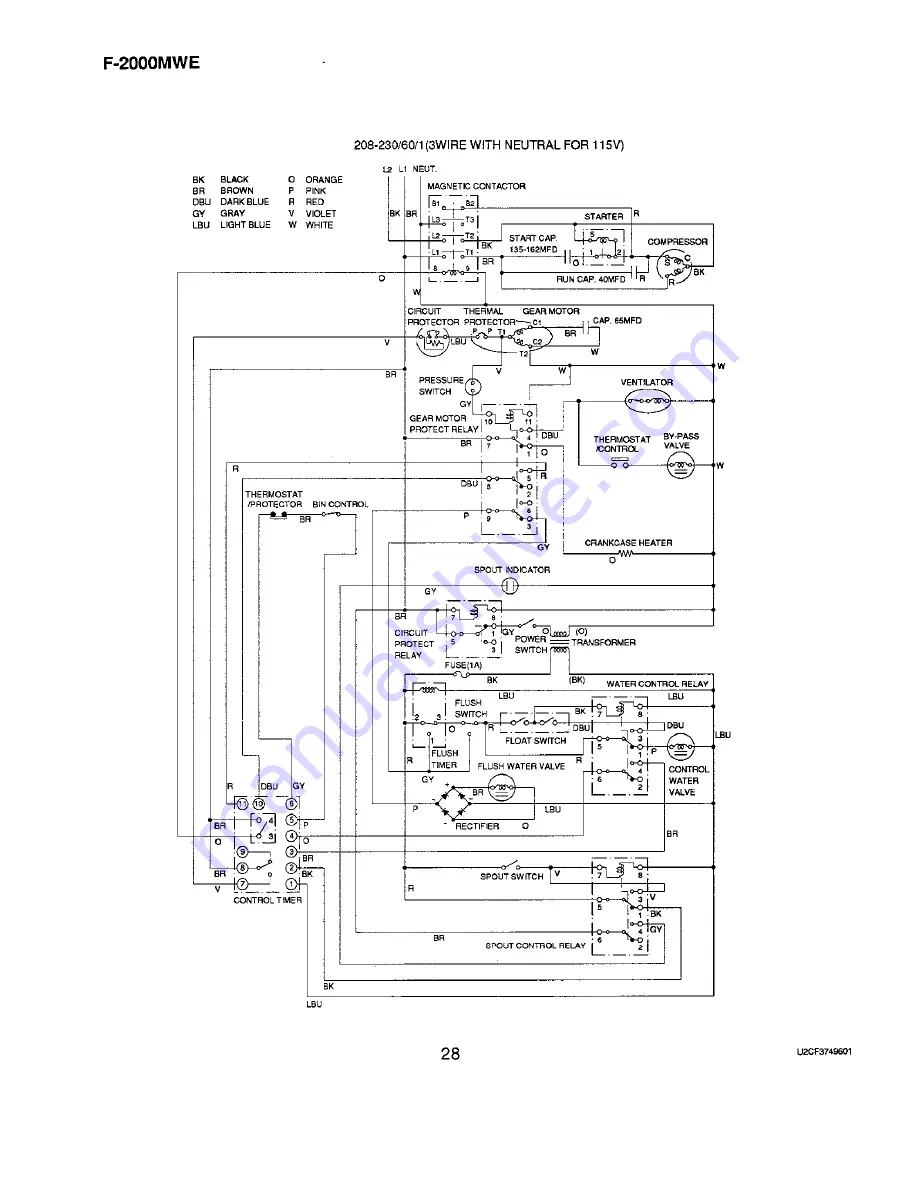 Hoshizaki F-2000M Service Manual Download Page 34