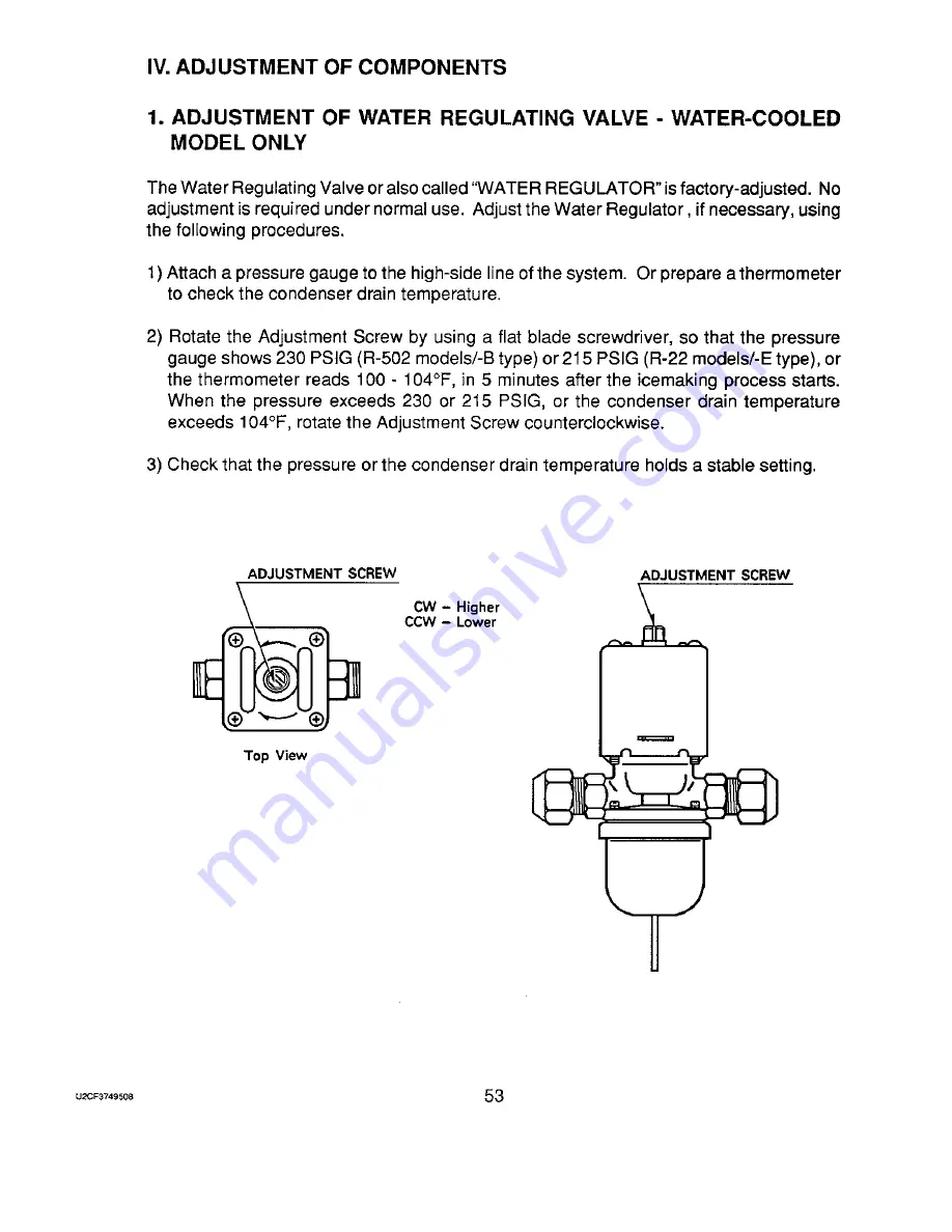 Hoshizaki F-2000M Service Manual Download Page 59