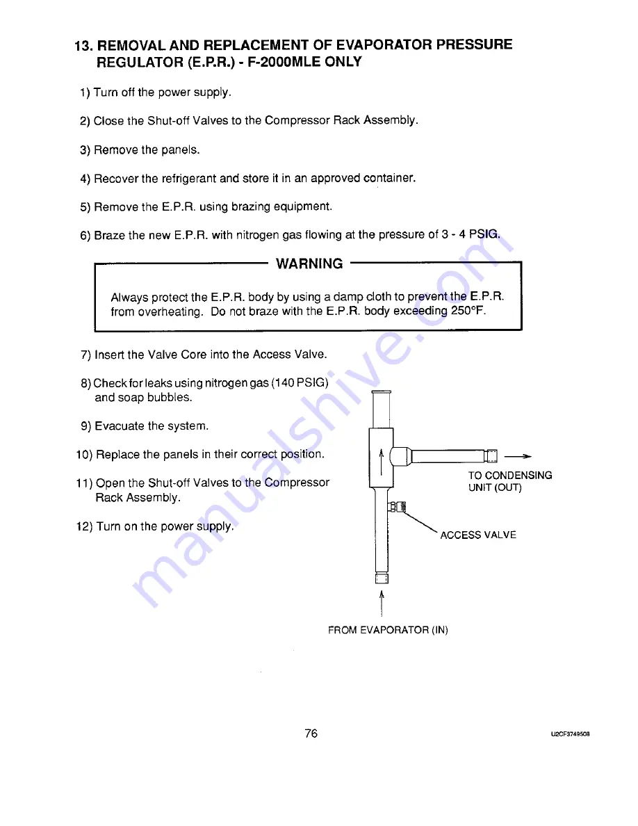 Hoshizaki F-2000M Service Manual Download Page 82