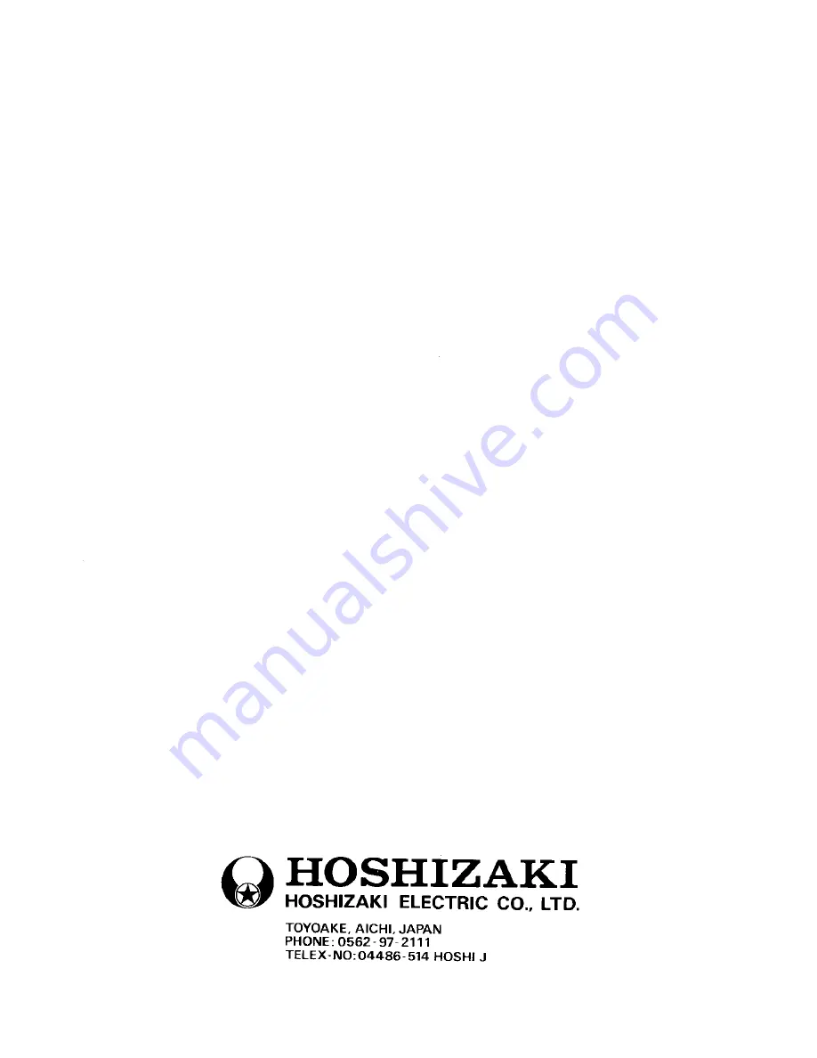 Hoshizaki F-2000M Service Manual Download Page 92