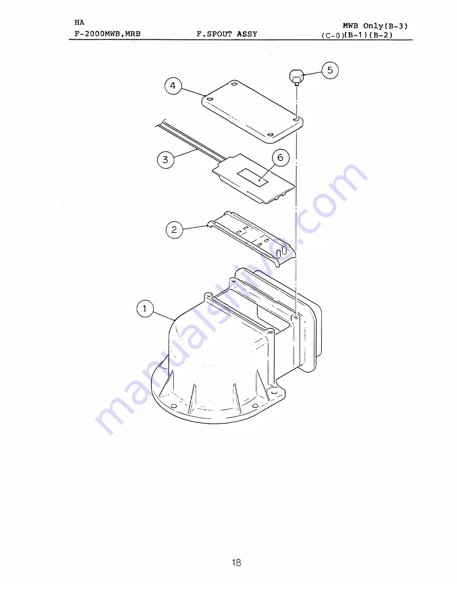 Hoshizaki F-2000MRB Parts List Download Page 22