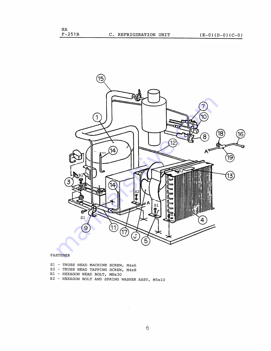 Hoshizaki F-251B Parts List Download Page 20