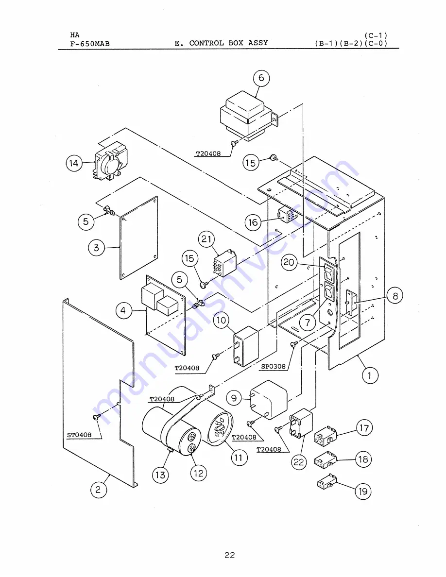 Hoshizaki F-650MAB Parts List Download Page 27