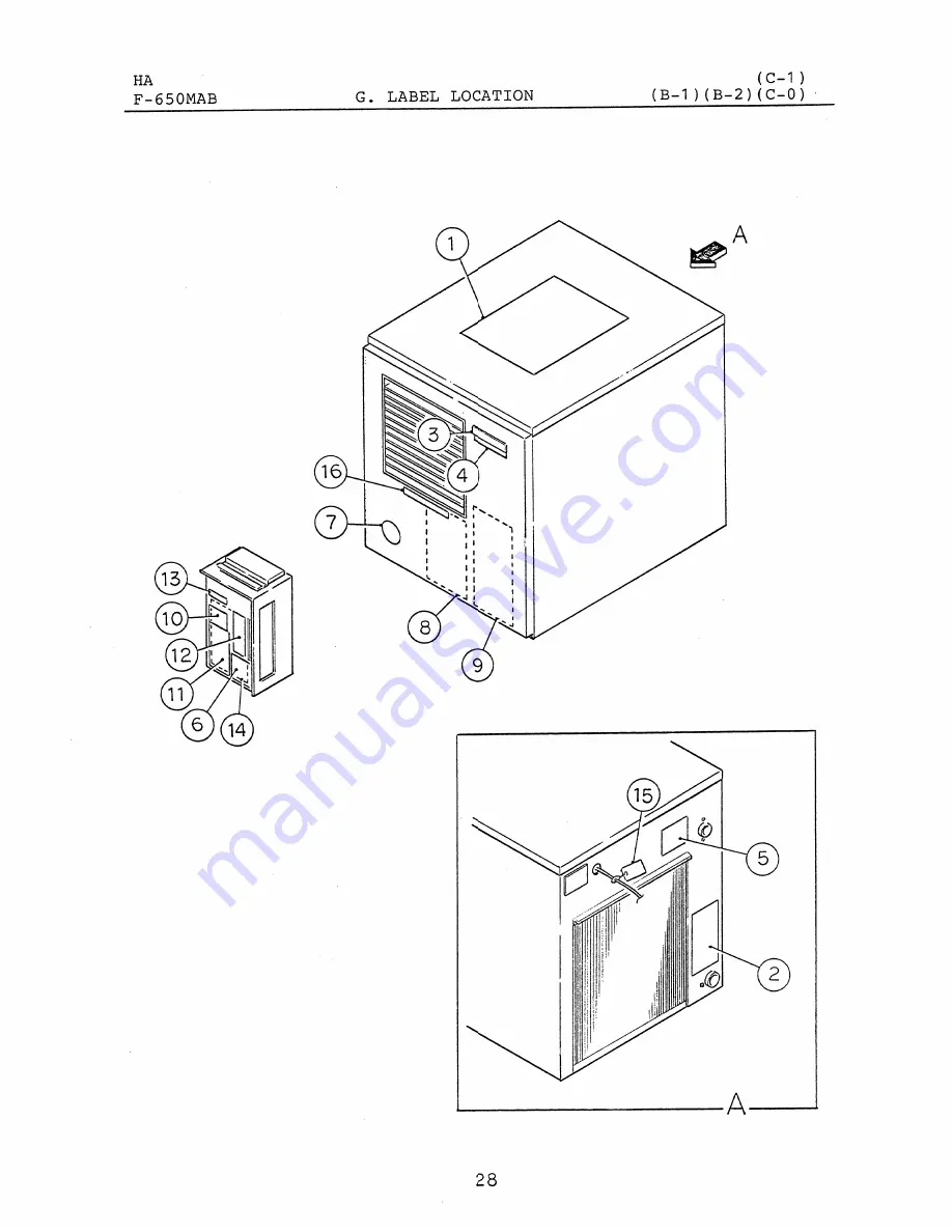 Hoshizaki F-650MAB Parts List Download Page 33