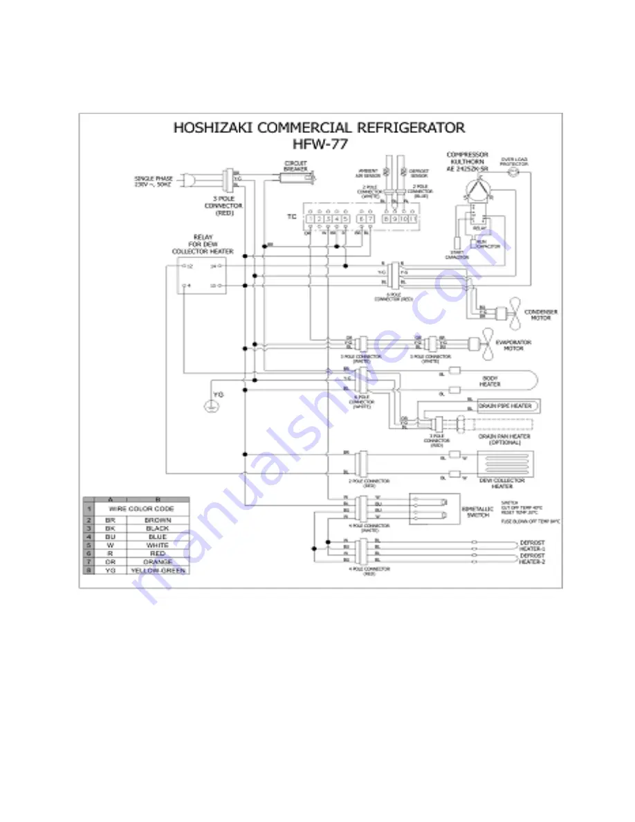 Hoshizaki HFW 147 Service Manual Download Page 27