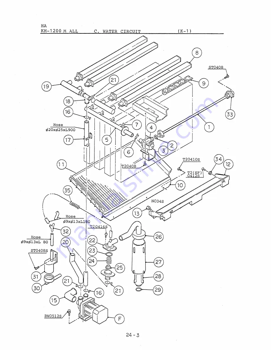 Hoshizaki KM-1200MAB Parts List Download Page 61