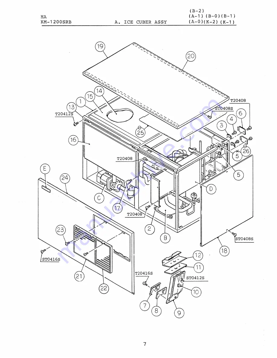 Hoshizaki KM-1200SAB Скачать руководство пользователя страница 16