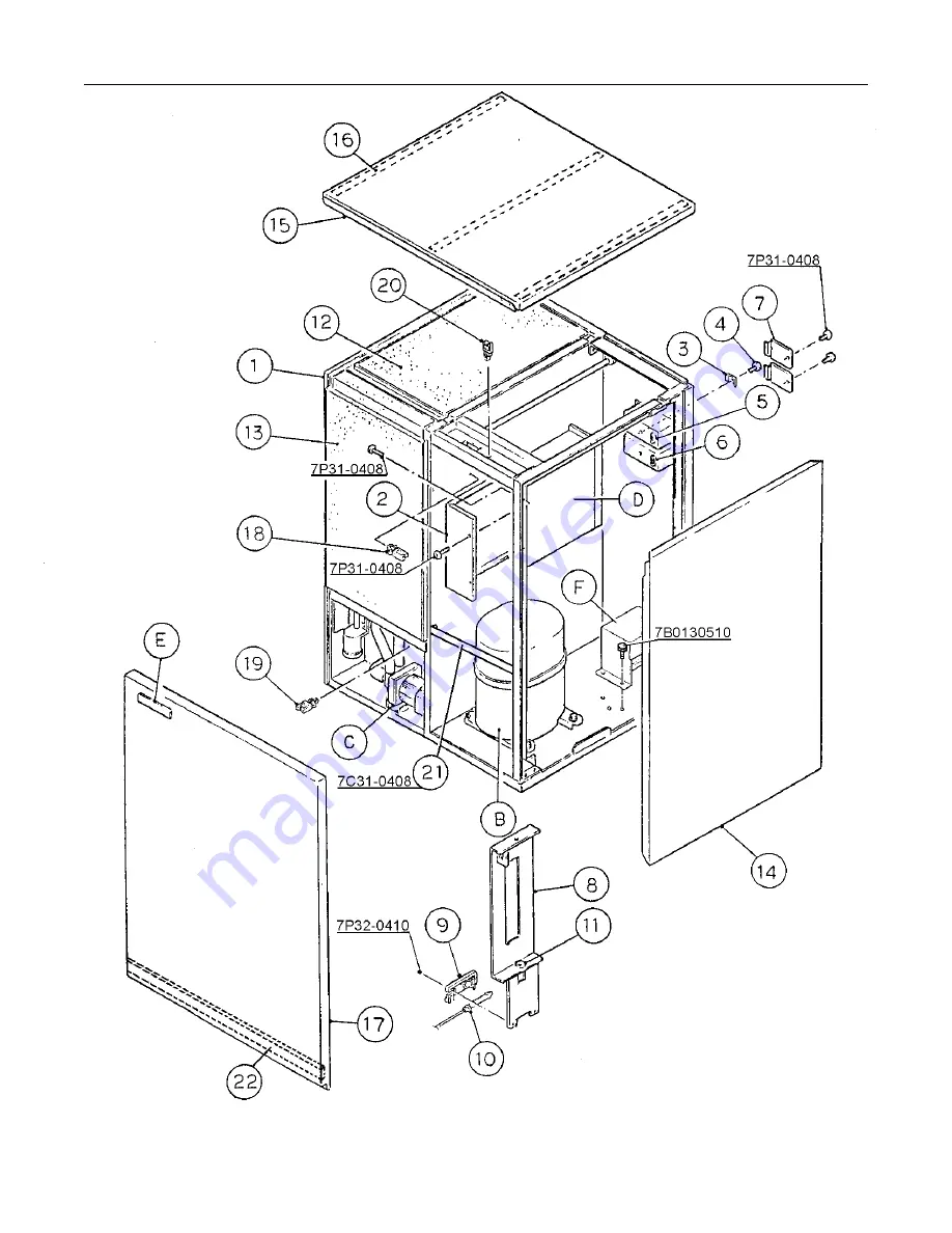 Hoshizaki KM-1600MRF Final Parts List Download Page 5