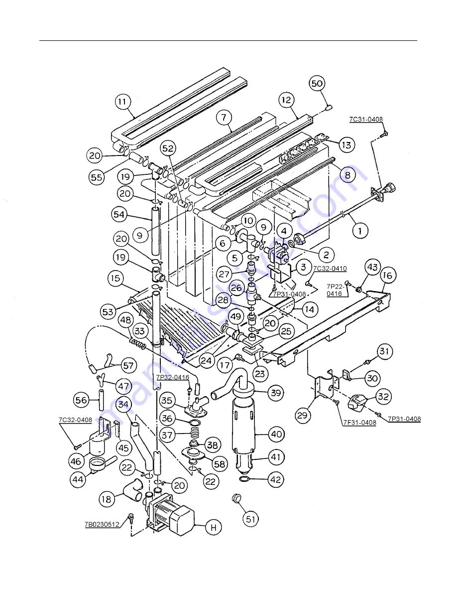 Hoshizaki KM-1600MRF Final Parts List Download Page 13