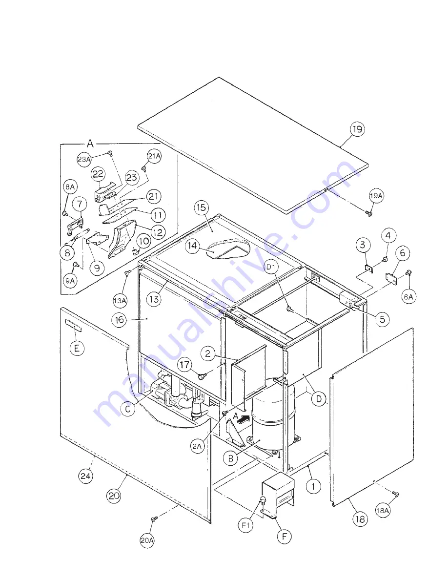 Hoshizaki KM-1800SAH Parts List Download Page 11