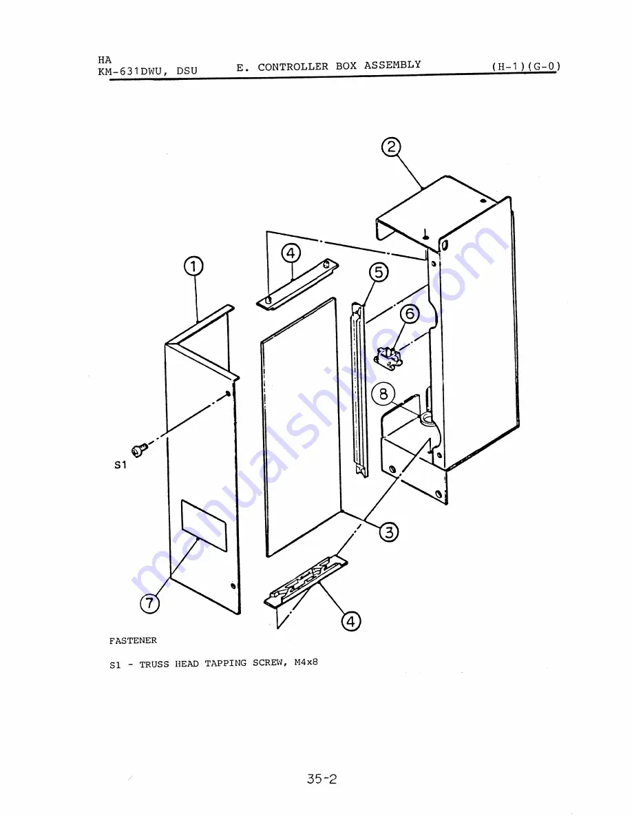 Hoshizaki KM-631DSU Parts List Download Page 53