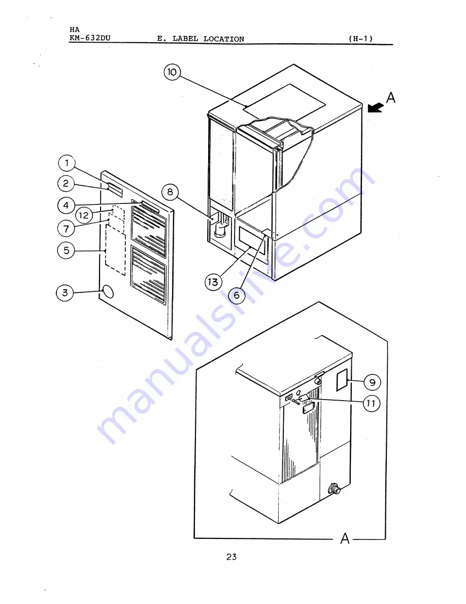 Hoshizaki KM-632 Series Parts List Download Page 27