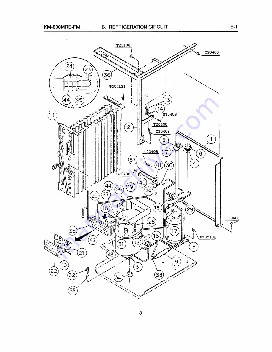 Hoshizaki KM-800MRE-FM Parts List Download Page 6