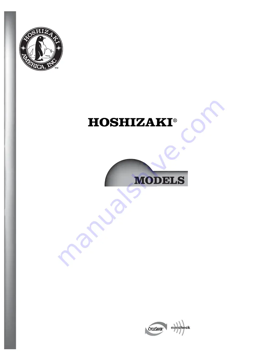 Hoshizaki KM-900MAH Скачать руководство пользователя страница 1