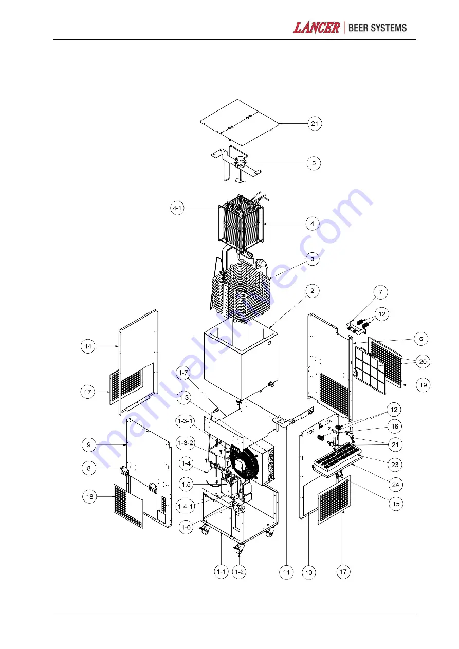 Hoshizaki Lancer P400T V2 Скачать руководство пользователя страница 14