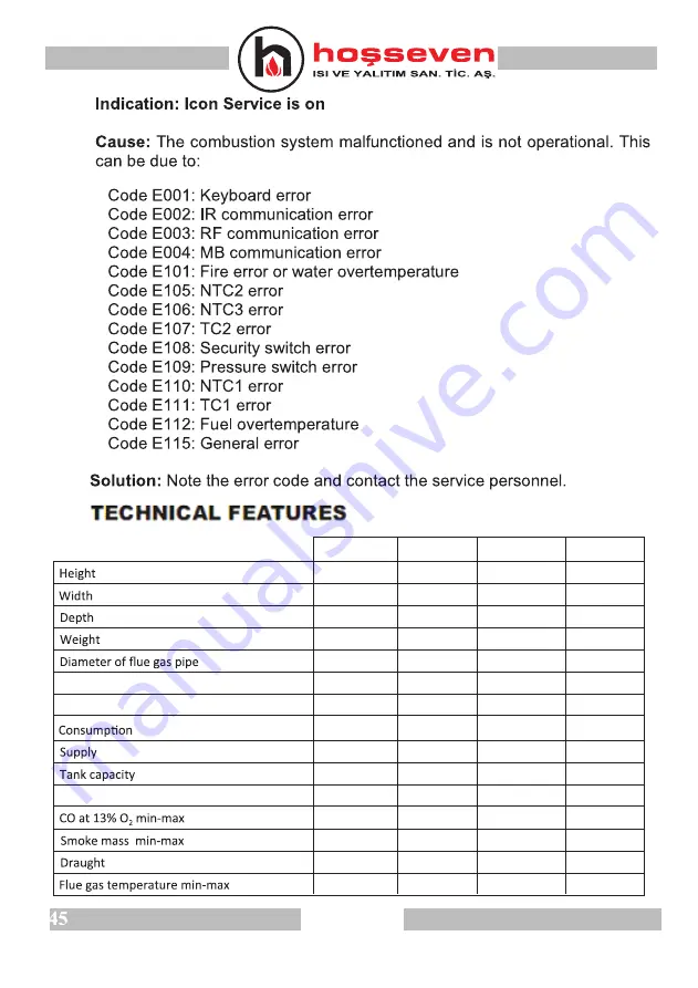 HOSSEVEN JESSAMINE User And Installation Manual Download Page 46