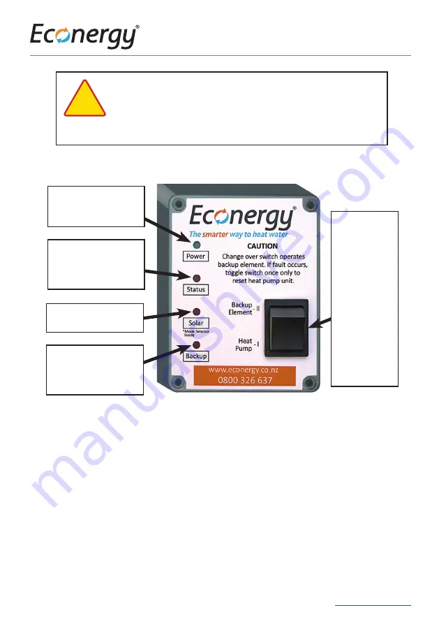 HOT WATER HEAT PUMPS Econergy EC L Series Installation Manual Download Page 20