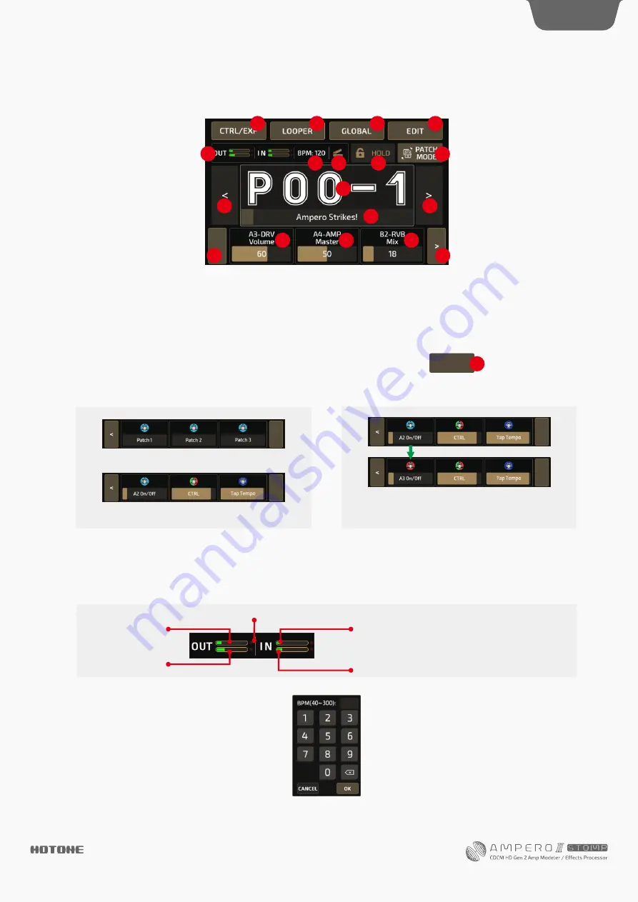 Hotone AMPERO II Stomp Скачать руководство пользователя страница 8