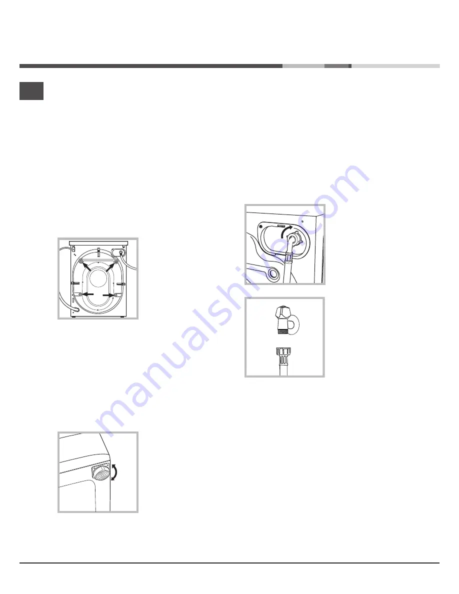 Hotpoint Ariston AQ104D 49 Instructions For Installation And Use Manual Download Page 26