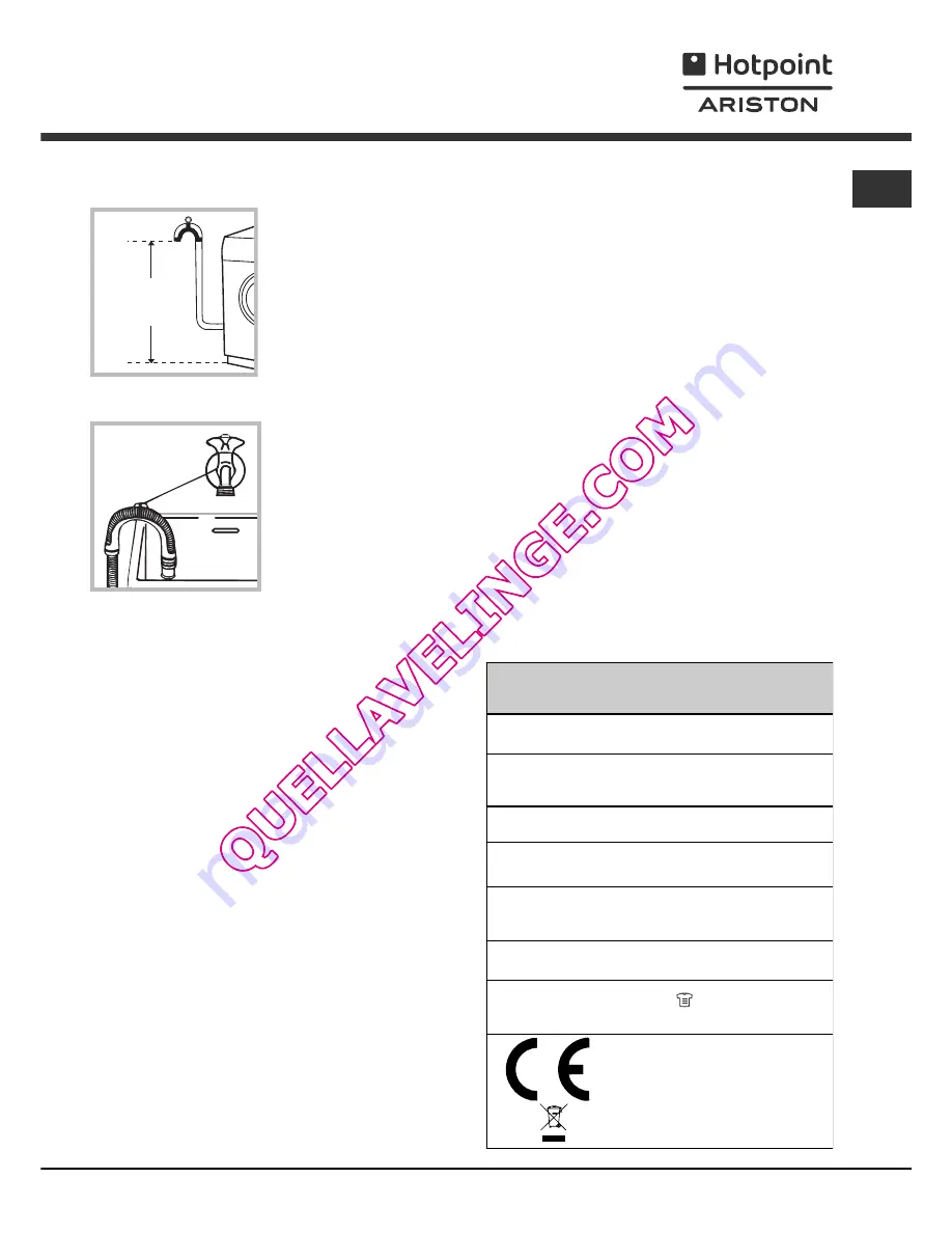 Hotpoint Ariston AQ7L 49 U Instructions For Installation And Use Manual Download Page 15