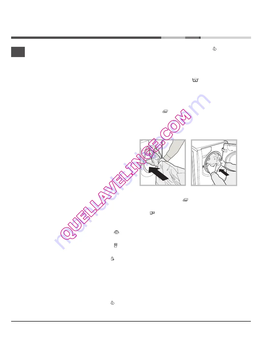 Hotpoint Ariston AQ8L 292 U Instructions For Installation And Use Manual Download Page 68