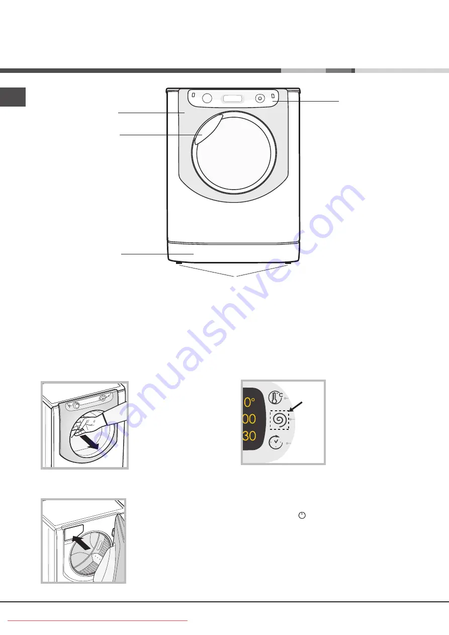 Hotpoint Ariston AQLF9D 692 U Instructions For Installation And Use Manual Download Page 4