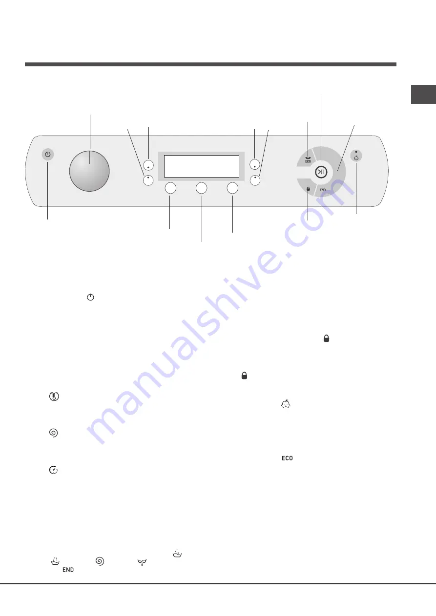 Hotpoint Ariston AQUALTIS AQ102F 49 H Instructions For Installation And Use Manual Download Page 17