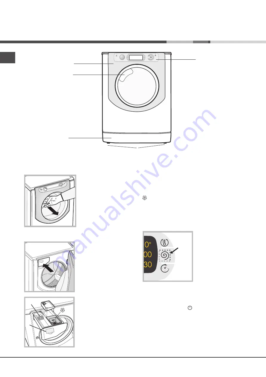 Hotpoint Ariston AQUALTIS AQ103D 49 Instructions For Installation And Use Manual Download Page 28