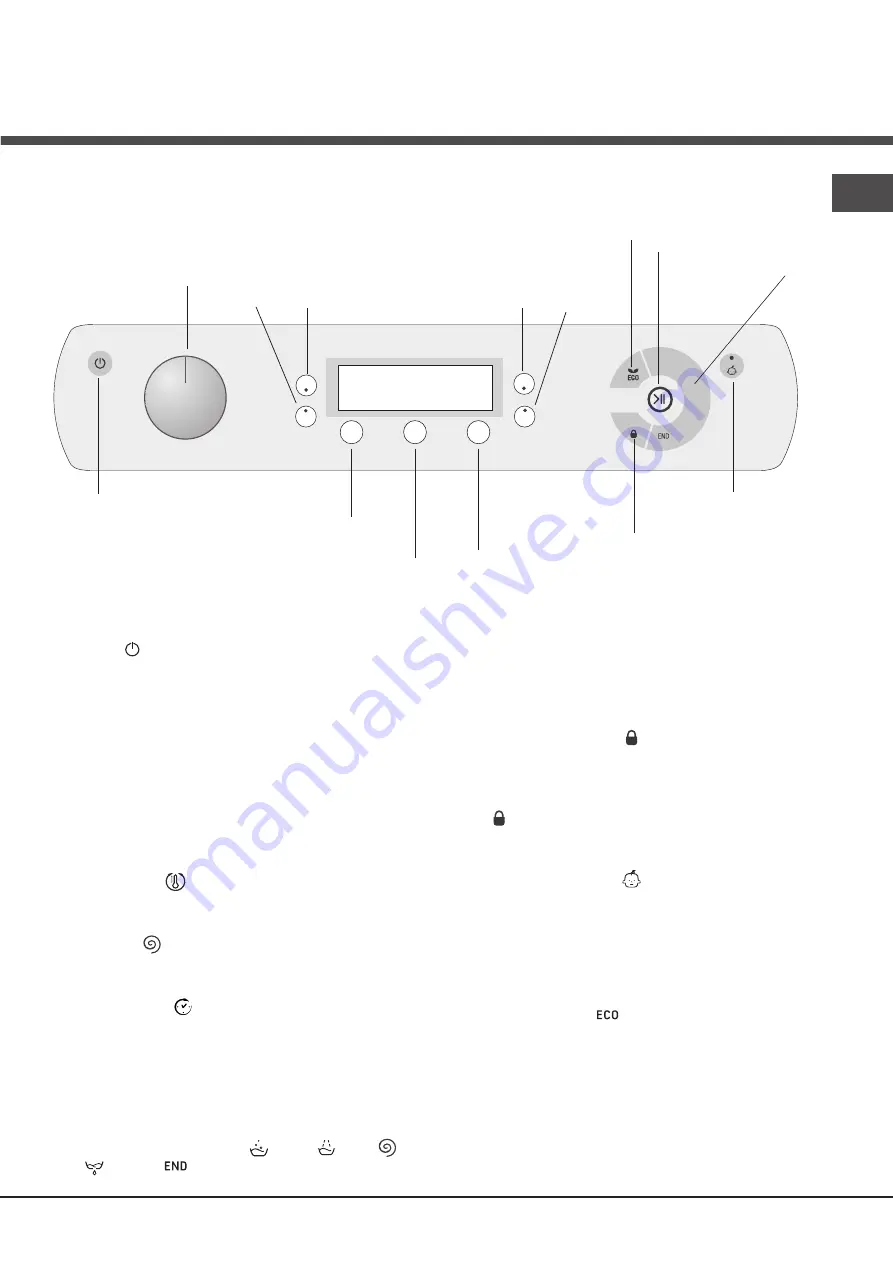 Hotpoint Ariston AQUALTIS AQ103F 49 Instructions For Installation And Use Manual Download Page 19