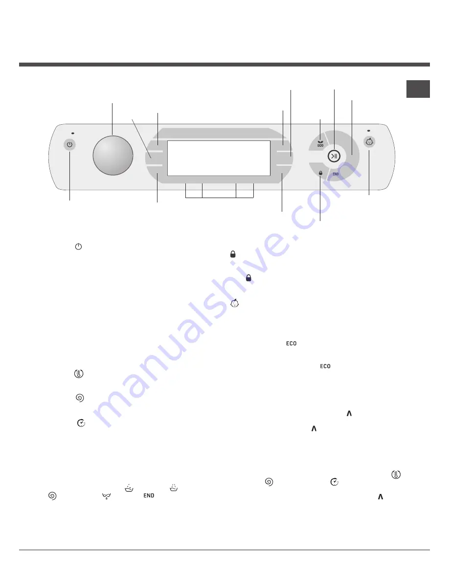 Hotpoint Ariston AQUALTIS AQ113DA 697 Instructions For Installation And Use Manual Download Page 19