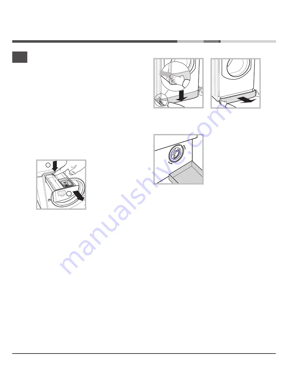 Hotpoint Ariston AQUALTIS AQ114D 697D Instructions For Installation And Use Manual Download Page 10