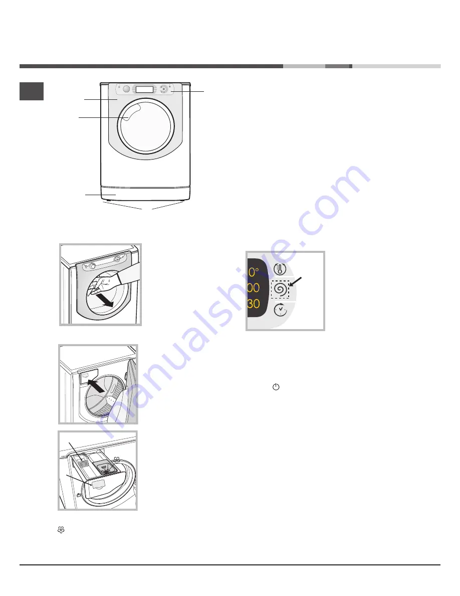 Hotpoint Ariston AQUALTIS AQ114D 697D Instructions For Installation And Use Manual Download Page 16