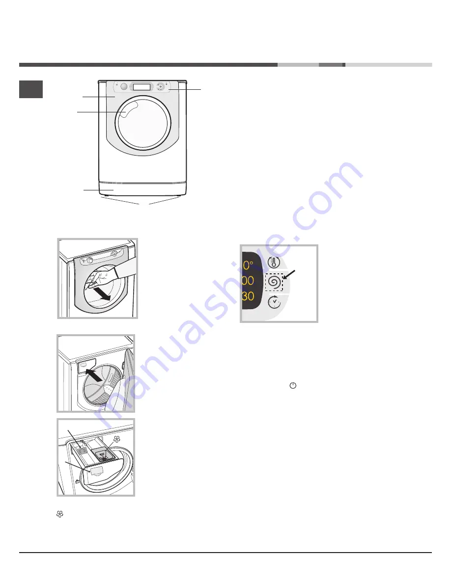 Hotpoint Ariston AQUALTIS AQ114D 697D Instructions For Installation And Use Manual Download Page 28