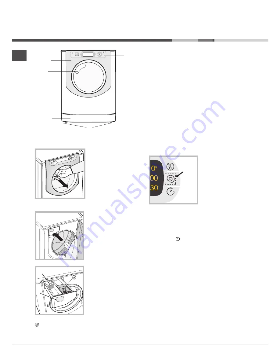 Hotpoint Ariston AQUALTIS AQ114D 697D Instructions For Installation And Use Manual Download Page 40