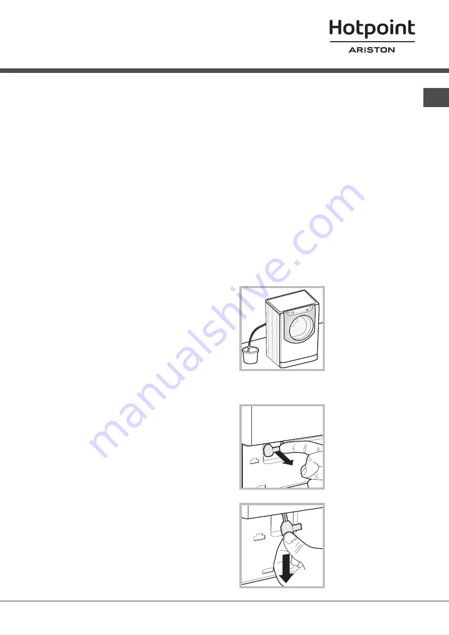 Hotpoint Ariston AQUALTIS AQ116D 49D Instructions For Installation And Use Manual Download Page 5